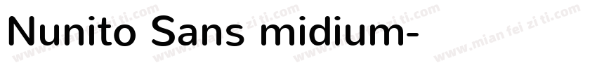 Nunito Sans midium字体转换